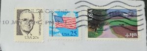 USA - Scott #1868a, 2278, & C150 - U-F on paper