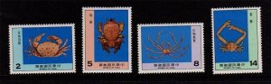 Taiwan 1972 Sc 1789-1790 Taiwan Crab  set MNH