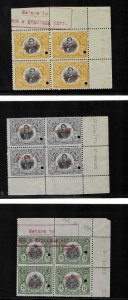 HAITI -- 1906-13 RARE SPECIMEN Mint NH --Corner Block Collection (15x) PROOFS