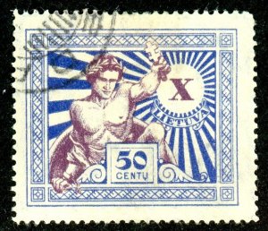Lithuania, Scott #230, Used