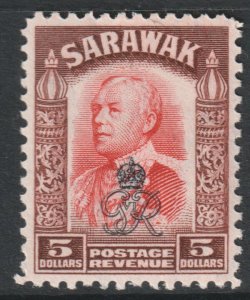 Sarawak Scott 173 - SG164, 1947 GviR Crown Colony $5 MH*