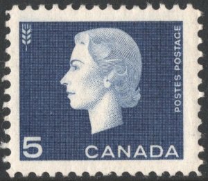 Canada SC#405 5¢ Queen Elizabeth II: Cameo Issue (1963) MNH