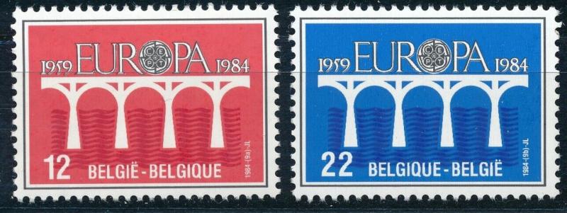 Europa CEPT - Belgium MNH Set Bridges (1984)