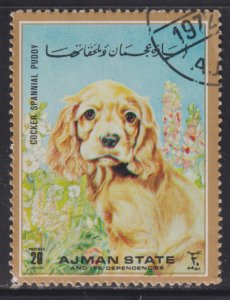 UAE Ajman Unlisted Cocker Spaniel Puppy 1972