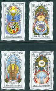 VATICAN Scott 1046-1049 MNH** 1997 Eucharistic congress CV $6.75