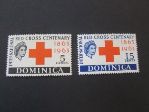 Dominica 1963 Sc 182-3 set MH