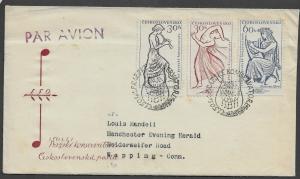 CZECHOSLOVAKIA 1961 FDC SG1223-1225 150th Anniversary Prague Conservatoire SHS