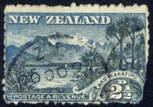 New Zealand Sc# 74 Cull 1898 Scenes