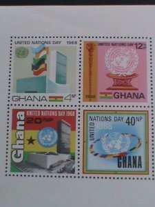 GHANA STAMP:1967-SC#314A  UNITED NATION DAY IMPERF: MNH - S/S SHEET