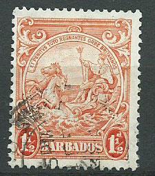 Barbados SG 250 VFU perf 13 ½ x 13