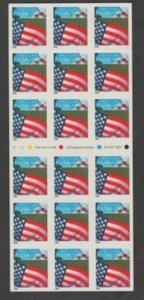 U.S. Scott Scott #3450a American Flag Stamp - Mint NH Booklet Pane