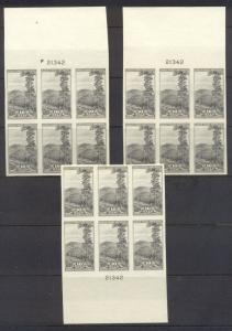 U.S. #756-65 Matched Set Plate Blocks - 1935 Imperf Parks