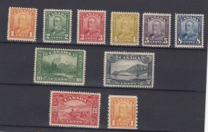 Canada KGV 1928/29 Mint Set To 20c SG275/283 MH BP7801