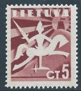 Lithuania #317 NH 5c White Knight