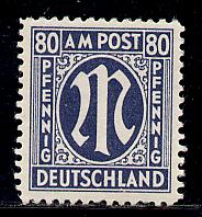 Germany AM Post Scott # 3N19, mint hr