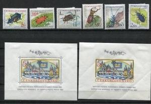 Czechoslovakia  1962 Mi 1315-1376 MH Complete Year  (-5 Stamps) CV 158 Euro