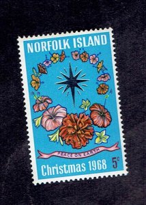 NORFOLK ISLAND SCOTT#121 1968 5c CHRISTMAS - MNH