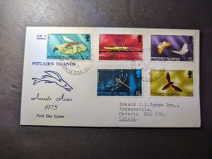 1975 Pitcairn Islands Airmail Souvenir First Day Cover FDC Insects Issue