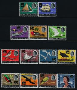 Pitcairn Islands 72-84 MNH Ships, Birds, Queen Elizabeth