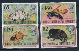 [30445] British Indian Ocean Territory 1976 Insects Insekten Insectes  MNH