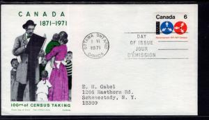 Canada 542 Census Jackson Typed FDC