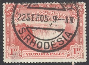 Rhodesia Sc# 76 Used 1905 1p Victoria Falls