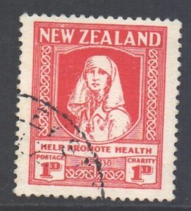 New Zealand Scott B2 - SG545, 1929 Health 1d + 1d Health used