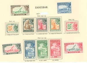 Zanzibar #249-54/256/258-63  Single