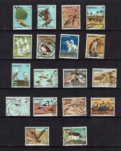 Botswana: 1982, Birds Definitive Set, Fine used