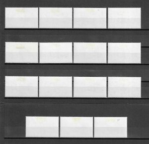 MAURITIUS 1965 SG 317/331 MINT