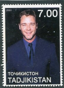 Tajikistan 2001 RUSSELL CROWE Australian Actor 1 Stamp Perforated Mint (NH)