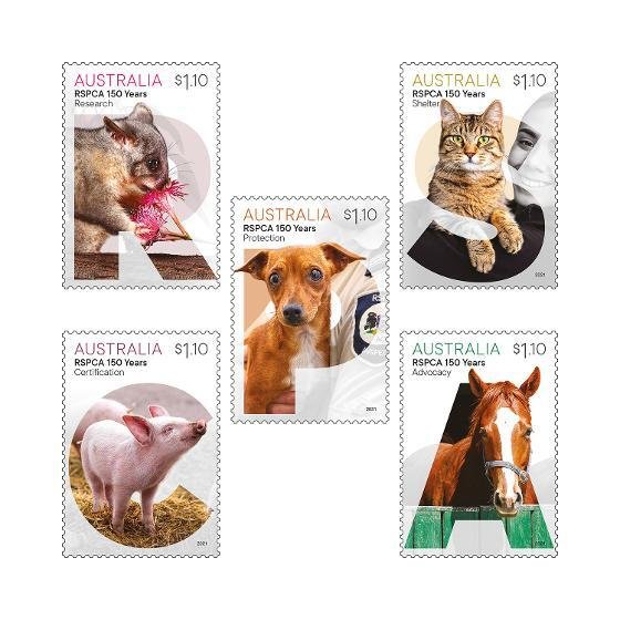 2021 Australia  RSPCA (5)  (Scott NA) MNH