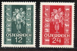 Austria, 388-89, Mint Never Hinge. CV $ 1.60