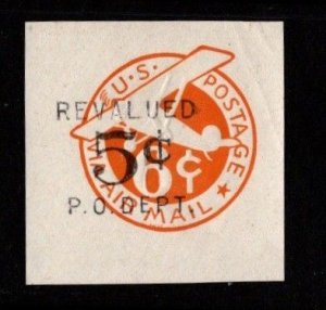 #UC11 Bi-Plane Surcharged Cut Square   - Mint