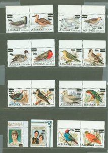 Aitutaki #293A-311  Single (Complete Set)