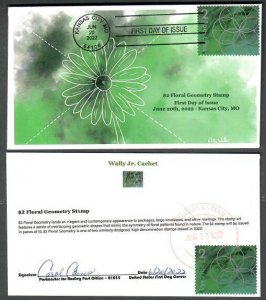 Scott# 5700 -$2.00 Floral Geometry- FDC- BWP - Dual Stamp & Postmark - Wally Jr