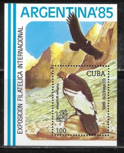 Cuba 2799 ARGENTINA '85 Philatelic Exhibition s.s. MNH