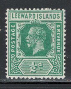 Leeward Islands 1912 King George V 1/2p Scott # 62 MH