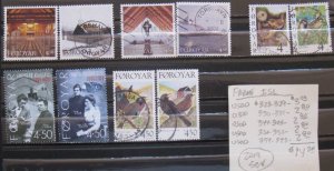 Faroe Isl.- 5 Used Complete Sets- SCV=$14.20