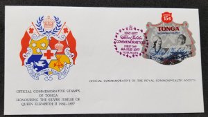 *FREE SHIP Tonga Silver Jubilee Queen Elizabeth II 1977 Royal (FDC *odd *unusual