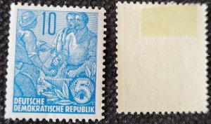 Germany, DDR, 1955, Worker, Peasant, Intellectual, #227, MH,SCV$2.50