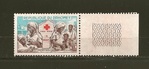 Dahomey 156 Red Cross With Tab MNH