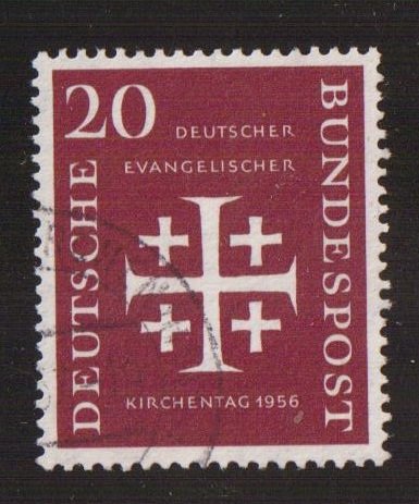 Germany  #745  used  1956  Synod  20pf