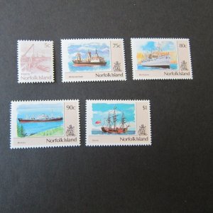 Norfolk Islands Sc 479,485-488 ship MH