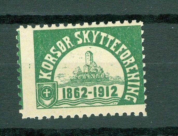 Denmark. Poster Stamp Mnh. 1912. Korsør Rifle Club 1862 -1912.