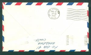 USA. 1950 Cover, With Insert. Airmail, Helicopter First.Flight. AM 84. L. A.CA.