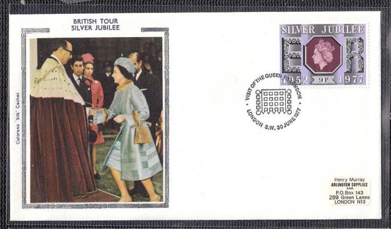 QEII Silver Jubilee 1977 Colorano cover BIN E53