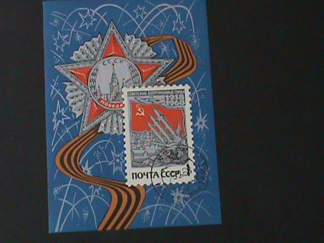 ​RUSSIA-1968-SC#3449 ARMED FORCES OF USSR 50TH ANNIV:-CTO S/S VF-FANCY CANCEL