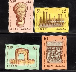 LEBANON #C552-C555 1968 ARCHAELOGY VF NH O.G