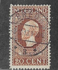 Netherlands Sc #95 20c  used VF